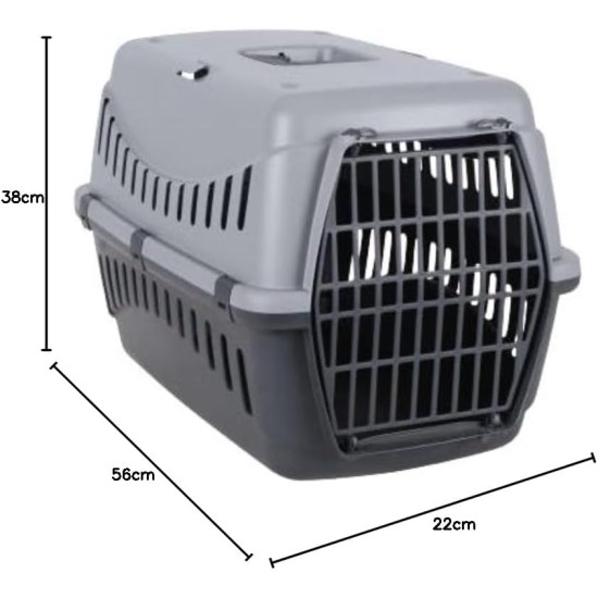 Dogs & Kats Dog Cat Box Pet Carrier 45 x 31 x 31 cm Dog Transport Box (Blue/Black) Dogs & Kats Dog Cat Box Pet Carrier 45 x 31 x 31 cm Dog Transport Box (Blue/Black)