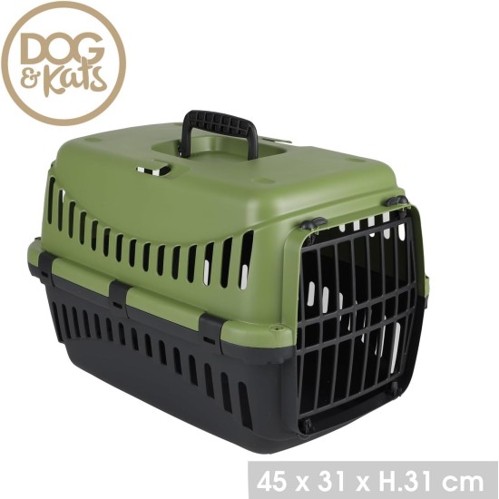 Dogs & Kats Dog Cat Box Pet Carrier 45 x 31 x 31 cm Dog Transport Box (Blue/Black) Dogs & Kats Dog Cat Box Pet Carrier 45 x 31 x 31 cm Dog Transport Box (Blue/Black)