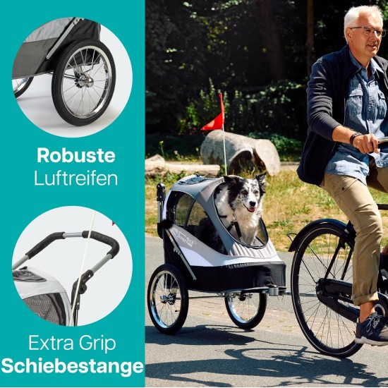 Durable and Multi-Functional Dog Bike Trailer or jogging pushchair. FREE Rain and Wind Cover,IPS-056/AT, Red / Off White grey, Dog Carrier, Trolley, Innopet, Sporty. Pet buggy, Pushchair, Pram for dogs and cats. Durable and Multi-Functional Dog Bike Trailer or jogging pushchair. FREE Rain and Wind Cover,IPS-056/AT, Red / Off White grey, Dog Carrier, Trolley, Innopet, Sporty. Pet buggy, Pushchair, Pram for dogs and cats.