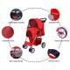 Elevon Pet Stroller, 4 Wheels, Multifunctional Dog and Cat Stroller, Foldable Portable Travel Stroller with Removable Carry Bag, Suitable for Medium and Small Dogs Elevon Pet Stroller, 4 Wheels, Multifunctional Dog and Cat Stroller, Foldable Portable Travel Stroller with Removable Carry Bag, Suitable for Medium and Small Dogs