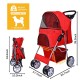 Elevon Pet Stroller, 4 Wheels, Multifunctional Dog and Cat Stroller, Foldable Portable Travel Stroller with Removable Carry Bag, Suitable for Medium and Small Dogs Elevon Pet Stroller, 4 Wheels, Multifunctional Dog and Cat Stroller, Foldable Portable Travel Stroller with Removable Carry Bag, Suitable for Medium and Small Dogs