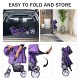 Elevon Pet Stroller, 4 Wheels, Multifunctional Dog and Cat Stroller, Foldable Portable Travel Stroller with Removable Carry Bag, Suitable for Medium and Small Dogs Elevon Pet Stroller, 4 Wheels, Multifunctional Dog and Cat Stroller, Foldable Portable Travel Stroller with Removable Carry Bag, Suitable for Medium and Small Dogs