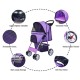 Elevon Pet Stroller, 4 Wheels, Multifunctional Dog and Cat Stroller, Foldable Portable Travel Stroller with Removable Carry Bag, Suitable for Medium and Small Dogs Elevon Pet Stroller, 4 Wheels, Multifunctional Dog and Cat Stroller, Foldable Portable Travel Stroller with Removable Carry Bag, Suitable for Medium and Small Dogs