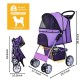 Elevon Pet Stroller, 4 Wheels, Multifunctional Dog and Cat Stroller, Foldable Portable Travel Stroller with Removable Carry Bag, Suitable for Medium and Small Dogs Elevon Pet Stroller, 4 Wheels, Multifunctional Dog and Cat Stroller, Foldable Portable Travel Stroller with Removable Carry Bag, Suitable for Medium and Small Dogs