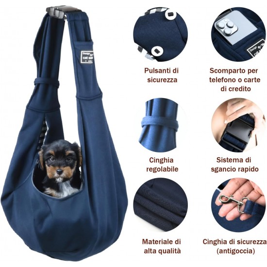 Esshogo Hundetasche, verstellbare Reisetasche für kleine Hunde Esshogo Hundetasche, verstellbare Reisetasche für kleine Hunde