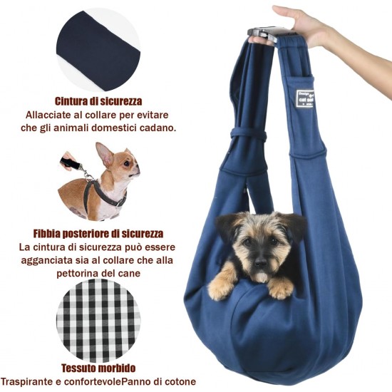 Esshogo Hundetasche, verstellbare Reisetasche für kleine Hunde Esshogo Hundetasche, verstellbare Reisetasche für kleine Hunde