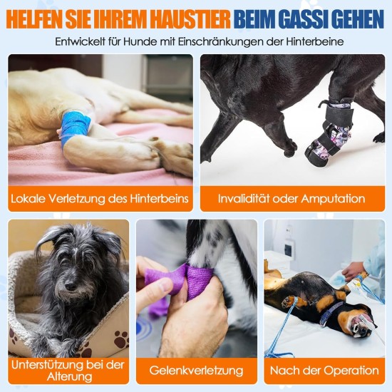 Eyein Carrier for Medium Large Dogs, Carry Bag Dog with Adjustable Hind Leg Support Strap for Elderly, Injured or Disabled Dogs for Weak Hind Legs After Cruciate Ligament Surgery, XL Eyein Carrier for Medium Large Dogs, Carry Bag Dog with Adjustable Hind Leg Support Strap for Elderly, Injured or Disabled Dogs for Weak Hind Legs After Cruciate Ligament Surgery, XL