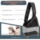 Eyein Dog Friendly Sling Dogs, Breathable Hands-Free Travel Bag for Small Pets with Adjustable Straps, Hardboard Base Safety Belt, for Dogs Under 5.5 kg, Black Eyein Dog Friendly Sling Dogs, Breathable Hands-Free Travel Bag for Small Pets with Adjustable Straps, Hardboard Base Safety Belt, for Dogs Under 5.5 kg, Black