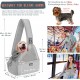 Eyein Dog Friendly Sling Dogs, Breathable Hands-Free Travel Bag for Small Pets with Adjustable Straps, Hardboard Base Safety Belt, for Dogs Under 5.5 kg, Black Eyein Dog Friendly Sling Dogs, Breathable Hands-Free Travel Bag for Small Pets with Adjustable Straps, Hardboard Base Safety Belt, for Dogs Under 5.5 kg, Black