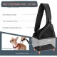 Eyein Dog Friendly Sling Dogs, Breathable Hands-Free Travel Bag for Small Pets with Adjustable Straps, Hardboard Base Safety Belt, for Dogs Under 5.5 kg, Black Eyein Dog Friendly Sling Dogs, Breathable Hands-Free Travel Bag for Small Pets with Adjustable Straps, Hardboard Base Safety Belt, for Dogs Under 5.5 kg, Black