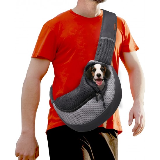FDJASGY Pet Carrier Sling for Small Dogs and Cats, Breathable Mesh Hands-Free Puppy Backpack with Bag and Adjustable Carry Strap FDJASGY Pet Carrier Sling for Small Dogs and Cats, Breathable Mesh Hands-Free Puppy Backpack with Bag and Adjustable Carry Strap