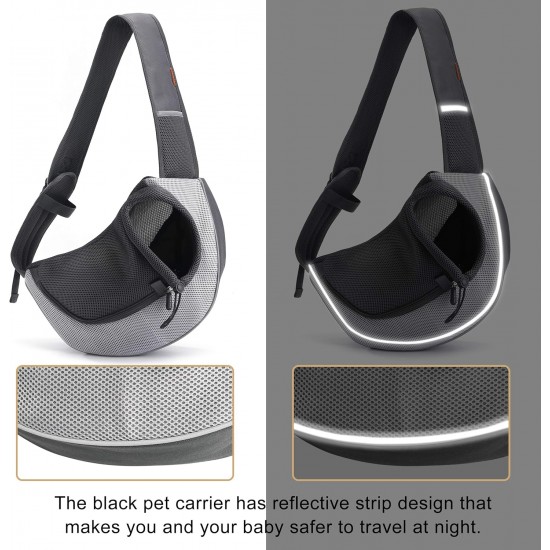 FDJASGY Pet Carrier Sling for Small Dogs and Cats, Breathable Mesh Hands-Free Puppy Backpack with Bag and Adjustable Carry Strap FDJASGY Pet Carrier Sling for Small Dogs and Cats, Breathable Mesh Hands-Free Puppy Backpack with Bag and Adjustable Carry Strap