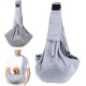 FainFun Dog Carrier Bag, Shoulder Bag for Pets, Reversible Small Dog Carrier up to 7 kg, Adjustable Pet Sling for Dogs, Dog Carrier for Walks/Outdoor Activities (Grey)