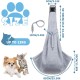 FainFun Dog Carrier Bag, Shoulder Bag for Pets, Reversible Small Dog Carrier up to 7 kg, Adjustable Pet Sling for Dogs, Dog Carrier for Walks/Outdoor Activities (Grey)