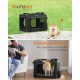 Feandrea PDC70H Foldable Dog Transport Box L Dog Bag Oxford Fabric Mesh Breathable Portable Metal Frame with Handles Pockets 70 x 52 x 52 cm Black Feandrea PDC70H Foldable Dog Transport Box L Dog Bag Oxford Fabric Mesh Breathable Portable Metal Frame with Handles Pockets 70 x 52 x 52 cm Black