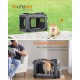 Feandrea PDC70H Foldable Dog Transport Box L Dog Bag Oxford Fabric Mesh Breathable Portable Metal Frame with Handles Pockets 70 x 52 x 52 cm Black Feandrea PDC70H Foldable Dog Transport Box L Dog Bag Oxford Fabric Mesh Breathable Portable Metal Frame with Handles Pockets 70 x 52 x 52 cm Black