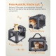 Feandrea PDC70H Foldable Dog Transport Box L Dog Bag Oxford Fabric Mesh Breathable Portable Metal Frame with Handles Pockets 70 x 52 x 52 cm Black Feandrea PDC70H Foldable Dog Transport Box L Dog Bag Oxford Fabric Mesh Breathable Portable Metal Frame with Handles Pockets 70 x 52 x 52 cm Black