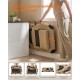 Feandrea PDC70H Foldable Dog Transport Box L Dog Bag Oxford Fabric Mesh Breathable Portable Metal Frame with Handles Pockets 70 x 52 x 52 cm Black Feandrea PDC70H Foldable Dog Transport Box L Dog Bag Oxford Fabric Mesh Breathable Portable Metal Frame with Handles Pockets 70 x 52 x 52 cm Black
