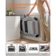 Feandrea PDC70H Foldable Dog Transport Box L Dog Bag Oxford Fabric Mesh Breathable Portable Metal Frame with Handles Pockets 70 x 52 x 52 cm Black Feandrea PDC70H Foldable Dog Transport Box L Dog Bag Oxford Fabric Mesh Breathable Portable Metal Frame with Handles Pockets 70 x 52 x 52 cm Black
