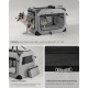 Feandrea PDC70H Foldable Dog Transport Box L Dog Bag Oxford Fabric Mesh Breathable Portable Metal Frame with Handles Pockets 70 x 52 x 52 cm Black Feandrea PDC70H Foldable Dog Transport Box L Dog Bag Oxford Fabric Mesh Breathable Portable Metal Frame with Handles Pockets 70 x 52 x 52 cm Black