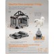 Feandrea PDC70H Foldable Dog Transport Box L Dog Bag Oxford Fabric Mesh Breathable Portable Metal Frame with Handles Pockets 70 x 52 x 52 cm Black Feandrea PDC70H Foldable Dog Transport Box L Dog Bag Oxford Fabric Mesh Breathable Portable Metal Frame with Handles Pockets 70 x 52 x 52 cm Black