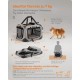Feandrea PDC70H Foldable Dog Transport Box L Dog Bag Oxford Fabric Mesh Breathable Portable Metal Frame with Handles Pockets 70 x 52 x 52 cm Black Feandrea PDC70H Foldable Dog Transport Box L Dog Bag Oxford Fabric Mesh Breathable Portable Metal Frame with Handles Pockets 70 x 52 x 52 cm Black