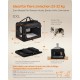 Feandrea PDC70H Foldable Dog Transport Box L Dog Bag Oxford Fabric Mesh Breathable Portable Metal Frame with Handles Pockets 70 x 52 x 52 cm Black Feandrea PDC70H Foldable Dog Transport Box L Dog Bag Oxford Fabric Mesh Breathable Portable Metal Frame with Handles Pockets 70 x 52 x 52 cm Black