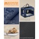 Feandrea PDC70H Foldable Dog Transport Box L Dog Bag Oxford Fabric Mesh Breathable Portable Metal Frame with Handles Pockets 70 x 52 x 52 cm Black Feandrea PDC70H Foldable Dog Transport Box L Dog Bag Oxford Fabric Mesh Breathable Portable Metal Frame with Handles Pockets 70 x 52 x 52 cm Black
