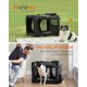 Feandrea PDC70H Foldable Dog Transport Box L Dog Bag Oxford Fabric Mesh Breathable Portable Metal Frame with Handles Pockets 70 x 52 x 52 cm Black Feandrea PDC70H Foldable Dog Transport Box L Dog Bag Oxford Fabric Mesh Breathable Portable Metal Frame with Handles Pockets 70 x 52 x 52 cm Black