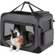 Feandrea PDC70H Foldable Dog Transport Box L Dog Bag Oxford Fabric Mesh Breathable Portable Metal Frame with Handles Pockets 70 x 52 x 52 cm Black Feandrea PDC70H Foldable Dog Transport Box L Dog Bag Oxford Fabric Mesh Breathable Portable Metal Frame with Handles Pockets 70 x 52 x 52 cm Black