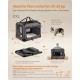 Feandrea PDC70H Foldable Dog Transport Box L Dog Bag Oxford Fabric Mesh Breathable Portable Metal Frame with Handles Pockets 70 x 52 x 52 cm Black Feandrea PDC70H Foldable Dog Transport Box L Dog Bag Oxford Fabric Mesh Breathable Portable Metal Frame with Handles Pockets 70 x 52 x 52 cm Black
