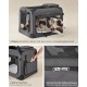 Feandrea PDC70H Foldable Dog Transport Box L Dog Bag Oxford Fabric Mesh Breathable Portable Metal Frame with Handles Pockets 70 x 52 x 52 cm Black Feandrea PDC70H Foldable Dog Transport Box L Dog Bag Oxford Fabric Mesh Breathable Portable Metal Frame with Handles Pockets 70 x 52 x 52 cm Black
