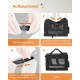 Feandrea PDC70H Foldable Dog Transport Box L Dog Bag Oxford Fabric Mesh Breathable Portable Metal Frame with Handles Pockets 70 x 52 x 52 cm Black Feandrea PDC70H Foldable Dog Transport Box L Dog Bag Oxford Fabric Mesh Breathable Portable Metal Frame with Handles Pockets 70 x 52 x 52 cm Black