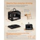 Feandrea PDC70H Foldable Dog Transport Box L Dog Bag Oxford Fabric Mesh Breathable Portable Metal Frame with Handles Pockets 70 x 52 x 52 cm Black Feandrea PDC70H Foldable Dog Transport Box L Dog Bag Oxford Fabric Mesh Breathable Portable Metal Frame with Handles Pockets 70 x 52 x 52 cm Black