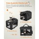 Feandrea PDC70H Foldable Dog Transport Box L Dog Bag Oxford Fabric Mesh Breathable Portable Metal Frame with Handles Pockets 70 x 52 x 52 cm Black Feandrea PDC70H Foldable Dog Transport Box L Dog Bag Oxford Fabric Mesh Breathable Portable Metal Frame with Handles Pockets 70 x 52 x 52 cm Black