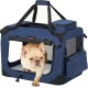 Feandrea PDC70H Foldable Dog Transport Box L Dog Bag Oxford Fabric Mesh Breathable Portable Metal Frame with Handles Pockets 70 x 52 x 52 cm Black Feandrea PDC70H Foldable Dog Transport Box L Dog Bag Oxford Fabric Mesh Breathable Portable Metal Frame with Handles Pockets 70 x 52 x 52 cm Black