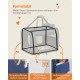 Feandrea PDC70H Foldable Dog Transport Box L Dog Bag Oxford Fabric Mesh Breathable Portable Metal Frame with Handles Pockets 70 x 52 x 52 cm Black Feandrea PDC70H Foldable Dog Transport Box L Dog Bag Oxford Fabric Mesh Breathable Portable Metal Frame with Handles Pockets 70 x 52 x 52 cm Black