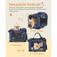Feandrea PDC70H Foldable Dog Transport Box L Dog Bag Oxford Fabric Mesh Breathable Portable Metal Frame with Handles Pockets 70 x 52 x 52 cm Black Feandrea PDC70H Foldable Dog Transport Box L Dog Bag Oxford Fabric Mesh Breathable Portable Metal Frame with Handles Pockets 70 x 52 x 52 cm Black