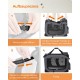 Feandrea PDC70H Foldable Dog Transport Box L Dog Bag Oxford Fabric Mesh Breathable Portable Metal Frame with Handles Pockets 70 x 52 x 52 cm Black Feandrea PDC70H Foldable Dog Transport Box L Dog Bag Oxford Fabric Mesh Breathable Portable Metal Frame with Handles Pockets 70 x 52 x 52 cm Black