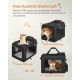 Feandrea PDC70H Foldable Dog Transport Box L Dog Bag Oxford Fabric Mesh Breathable Portable Metal Frame with Handles Pockets 70 x 52 x 52 cm Black Feandrea PDC70H Foldable Dog Transport Box L Dog Bag Oxford Fabric Mesh Breathable Portable Metal Frame with Handles Pockets 70 x 52 x 52 cm Black