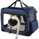 Feandrea PDC70H Foldable Dog Transport Box L Dog Bag Oxford Fabric Mesh Breathable Portable Metal Frame with Handles Pockets 70 x 52 x 52 cm Black Feandrea PDC70H Foldable Dog Transport Box L Dog Bag Oxford Fabric Mesh Breathable Portable Metal Frame with Handles Pockets 70 x 52 x 52 cm Black