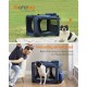 Feandrea PDC70H Foldable Dog Transport Box L Dog Bag Oxford Fabric Mesh Breathable Portable Metal Frame with Handles Pockets 70 x 52 x 52 cm Black Feandrea PDC70H Foldable Dog Transport Box L Dog Bag Oxford Fabric Mesh Breathable Portable Metal Frame with Handles Pockets 70 x 52 x 52 cm Black