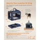 Feandrea PDC70H Foldable Dog Transport Box L Dog Bag Oxford Fabric Mesh Breathable Portable Metal Frame with Handles Pockets 70 x 52 x 52 cm Black Feandrea PDC70H Foldable Dog Transport Box L Dog Bag Oxford Fabric Mesh Breathable Portable Metal Frame with Handles Pockets 70 x 52 x 52 cm Black