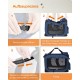 Feandrea PDC70H Foldable Dog Transport Box L Dog Bag Oxford Fabric Mesh Breathable Portable Metal Frame with Handles Pockets 70 x 52 x 52 cm Black Feandrea PDC70H Foldable Dog Transport Box L Dog Bag Oxford Fabric Mesh Breathable Portable Metal Frame with Handles Pockets 70 x 52 x 52 cm Black