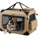 Feandrea PDC70H Foldable Dog Transport Box L Dog Bag Oxford Fabric Mesh Breathable Portable Metal Frame with Handles Pockets 70 x 52 x 52 cm Black Feandrea PDC70H Foldable Dog Transport Box L Dog Bag Oxford Fabric Mesh Breathable Portable Metal Frame with Handles Pockets 70 x 52 x 52 cm Black
