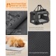 Feandrea PDC70H Foldable Dog Transport Box L Dog Bag Oxford Fabric Mesh Breathable Portable Metal Frame with Handles Pockets 70 x 52 x 52 cm Black Feandrea PDC70H Foldable Dog Transport Box L Dog Bag Oxford Fabric Mesh Breathable Portable Metal Frame with Handles Pockets 70 x 52 x 52 cm Black