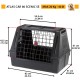 Ferplast Atlas Car 100 Transport Box for Dogs and Cats, Plastic, with Practical, Two-Way Sliding Door and Accessories Compartment, grey Ferplast Atlas Car 100 Transport Box for Dogs and Cats, Plastic, with Practical, Two-Way Sliding Door and Accessories Compartment, grey