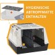 Ferplast Atlas Car 100 Transport Box for Dogs and Cats, Plastic, with Practical, Two-Way Sliding Door and Accessories Compartment, grey Ferplast Atlas Car 100 Transport Box for Dogs and Cats, Plastic, with Practical, Two-Way Sliding Door and Accessories Compartment, grey