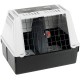 Ferplast Atlas Car 100 Transport Box for Dogs and Cats, Plastic, with Practical, Two-Way Sliding Door and Accessories Compartment, grey Ferplast Atlas Car 100 Transport Box for Dogs and Cats, Plastic, with Practical, Two-Way Sliding Door and Accessories Compartment, grey