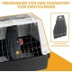 Ferplast Atlas Car 100 Transport Box for Dogs and Cats, Plastic, with Practical, Two-Way Sliding Door and Accessories Compartment, grey Ferplast Atlas Car 100 Transport Box for Dogs and Cats, Plastic, with Practical, Two-Way Sliding Door and Accessories Compartment, grey